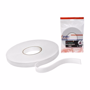 Cinta de Doble Contacto de 10mt 19mm Finder F-ADT-19-10 Cinta Doble Contacto Blanco de 10 Metros, 19mm de Grosor - Finder F-ADT-19-10: Solución adhesiva versátil y resistente