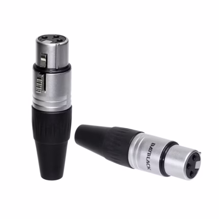 Conector Canon XLR Hembra BatBlack LA AG XLR Hembra BatBlack LA AG La conexión perfecta para tus equipos de audio