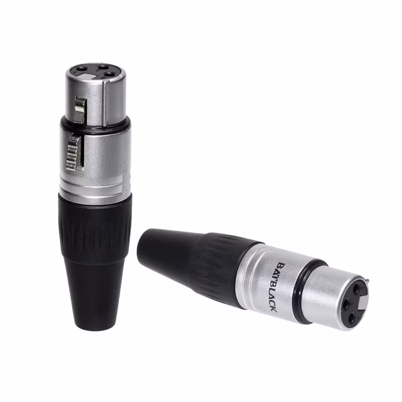 Conector Canon XLR Hembra BatBlack LA AG