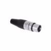 Conector Canon XLR Hembra BatBlack LA AG XLR Hembra BatBlack LA AG La conexión perfecta para tus equipos de audio