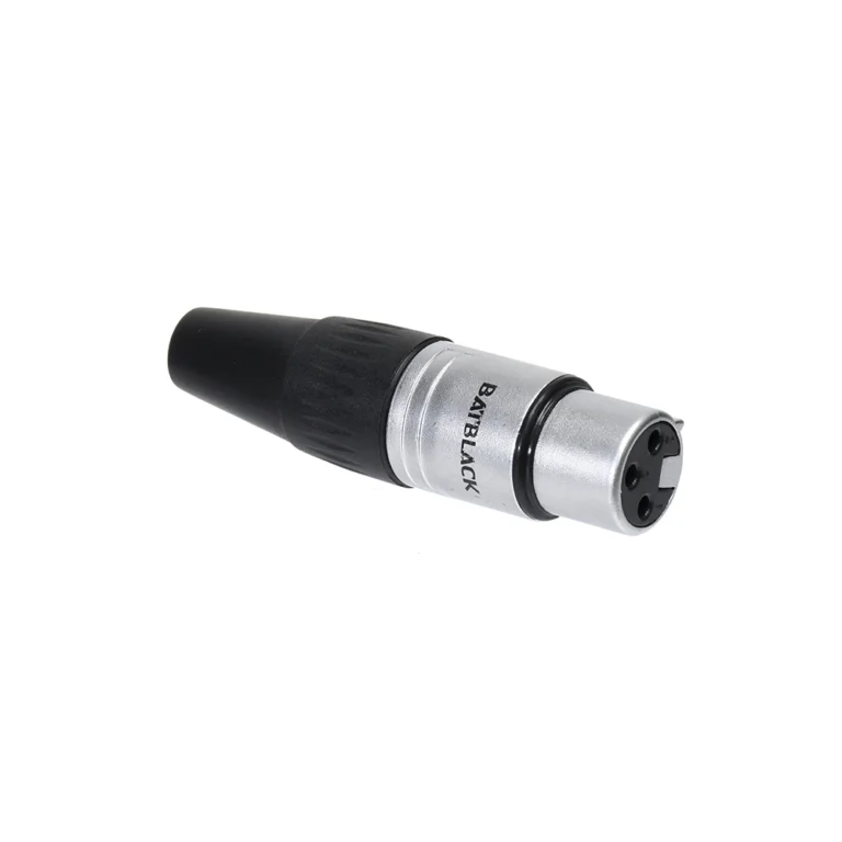 Conector Canon XLR Hembra BatBlack LA1005-AG XLR Hembra BatBlack LA1005-AG: La conexión perfecta para tus equipos de audio