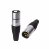 Conector Canon XLR Macho BatBlack LA AG Conector XLR Macho BatBlack LA AG Conexiones de audio profesionales