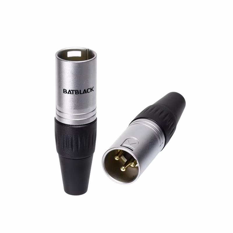 Conector Canon XLR Macho BatBlack LA AG