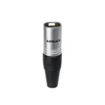 Conector Canon XLR Macho BatBlack LA1006-AG Conector XLR Macho BatBlack LA1006-AG: Conexiones de audio profesionales