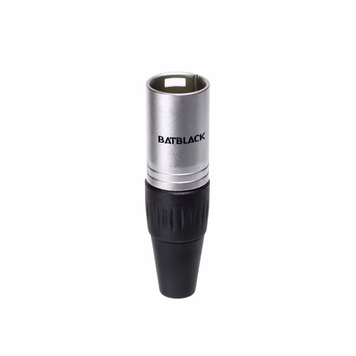 Conector Canon XLR Macho BatBlack LA AG Conector XLR Macho BatBlack LA AG Conexiones de audio profesionales