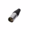 Conector Canon XLR Macho BatBlack LA AG Conector XLR Macho BatBlack LA AG Conexiones de audio profesionales