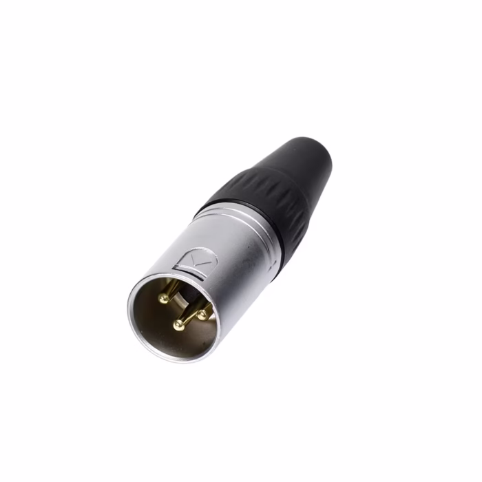 Conector Canon XLR Macho BatBlack LA AG Conector XLR Macho BatBlack LA AG Conexiones de audio profesionales