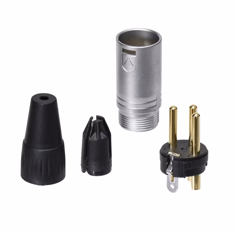 Conector Canon XLR Macho BatBlack LA AG