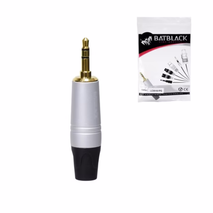 Conector MiniPlug 3.5mm BatBlack LC00161PG Conector de Audio Estéreo MiniPlug 3.5mm - BatBlack LC00161PG - Sonido Impecable