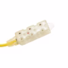 Extensión de Corriente de  Metros YCX  Ilumina tu espacio con la Extensión Eléctrica Power Acoustik YCX  Tomas Cable de  Metros Color Amarillo y LED Indicador de Encendido