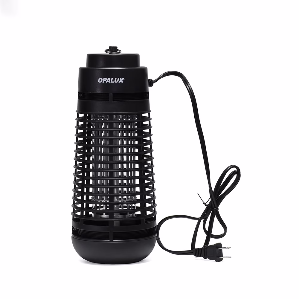 Insectocutor Electrónico OP NB Opalux Elimina Moscas Zancudos y Polillas con Eficacia