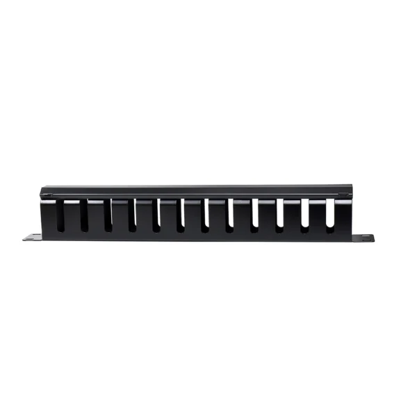 Ordenador de Cables de 1RU para Gabinete FD-OKR12-1U Optimiza tu espacio con el Organizador de Cables de 1RU Metálico para Gabinete, American NET FD-OKR12-1U