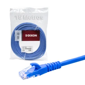 Patch Cord Cat6 15 Metros DIXON URT46F4U-15M4B6 Cable Patch Cord Cat.6 15m Azul LSZH Dixon URT46F4U-15M4B6: Conecta tu mundo a otro nivel
