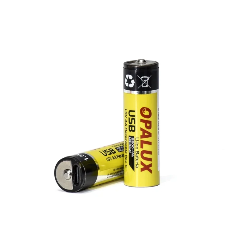 Pila AA Recargable Li-ion Opalux LI-AA2200R Pila AA Li-ion Recargable Pack de 4 unidades Opalux LI-AA2200R: Energía de Alto Rendimiento para tus Dispositivos