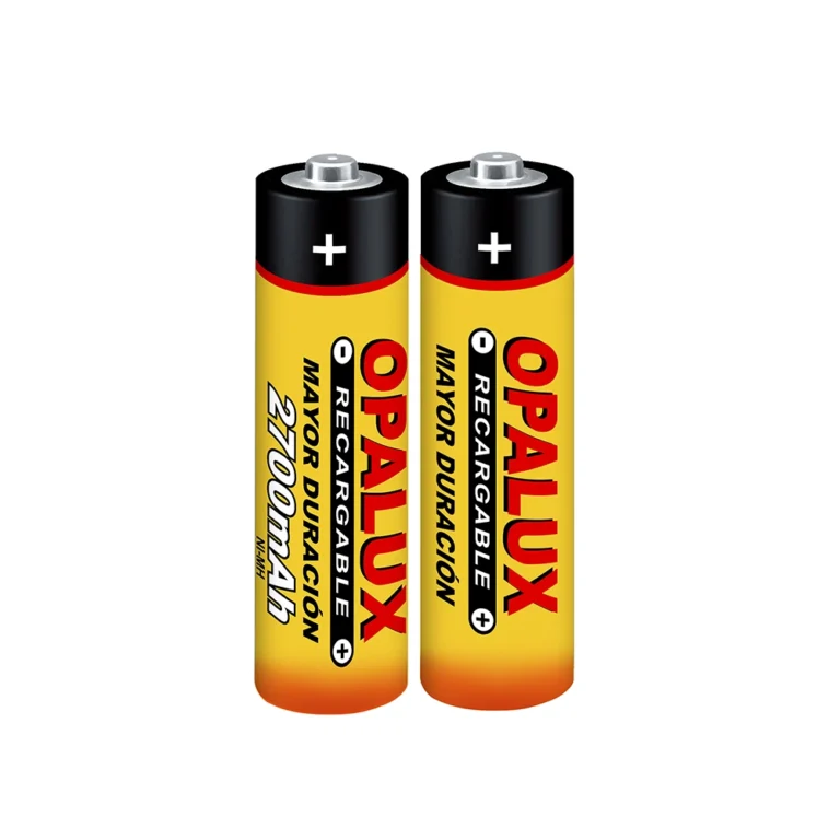 Pila AA Recargable Ni-MH Opalux DH-2700AA: Energía Ininterrumpida para tus Dispositivos Pila Recargable Doble AA de Mickel Metal Hidride de 2700MaH marca Opalux DH-2700AA