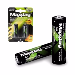 Pila Recargable AA Ni-MH MaxDay MD-1076 Pack de 2 Pilas Recargables AAA Ni-MH 2800mAh MaxDay MD-1077