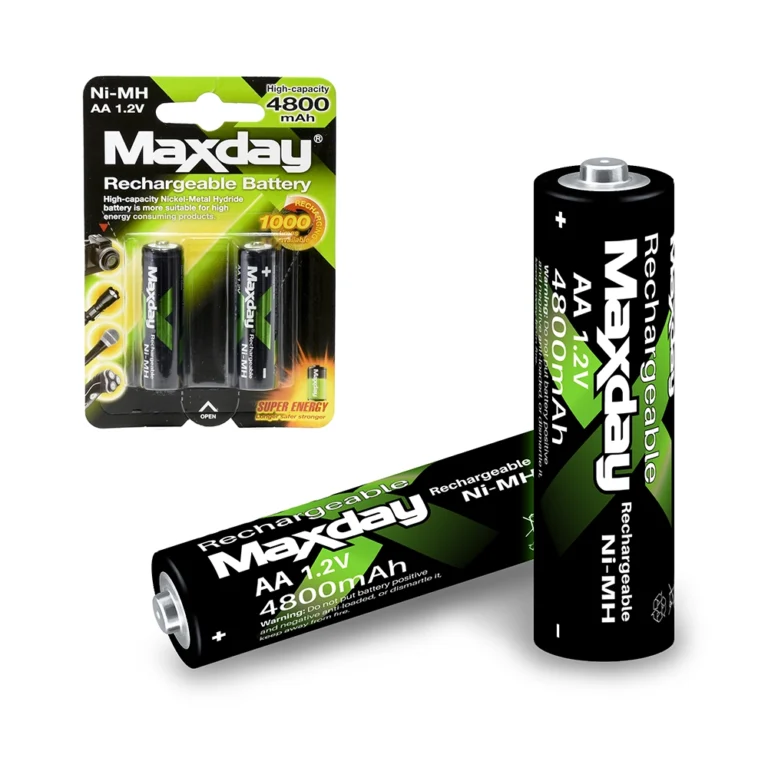 Pila Recargable AA Ni-MH MaxDay MD-1076 Pack de 2 Pilas Recargables AAA Ni-MH 2800mAh MaxDay MD-1077