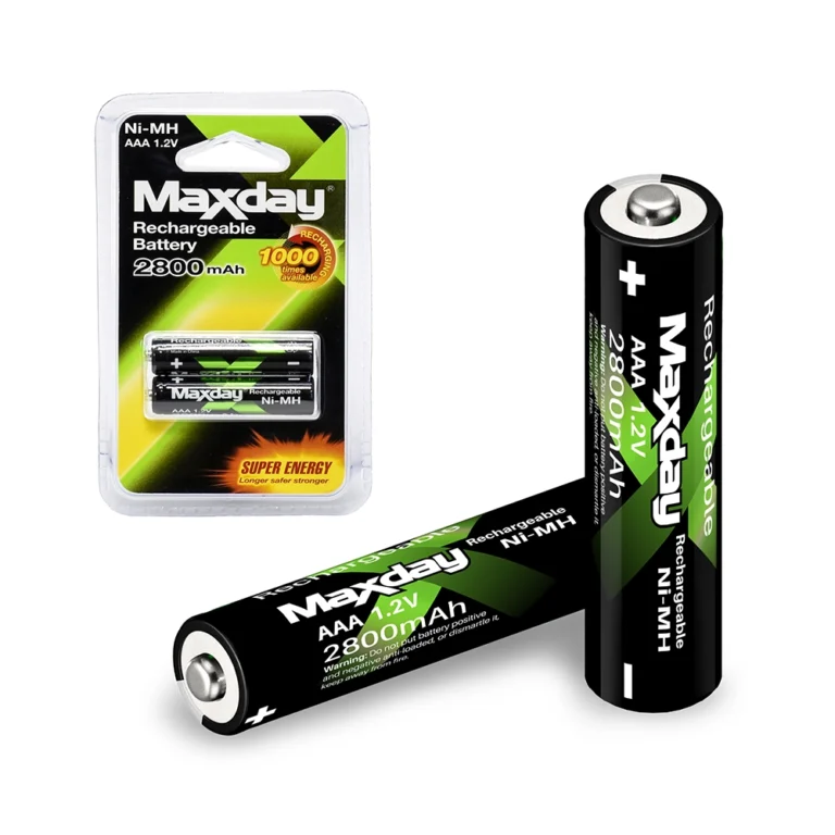 Pilaa Recargable AAA Ni-MH 2800mAh MaxDay MD-1077 ¡Energía duradera para tus dispositivos con las Pilas Recargables MaxDay MD-1077!