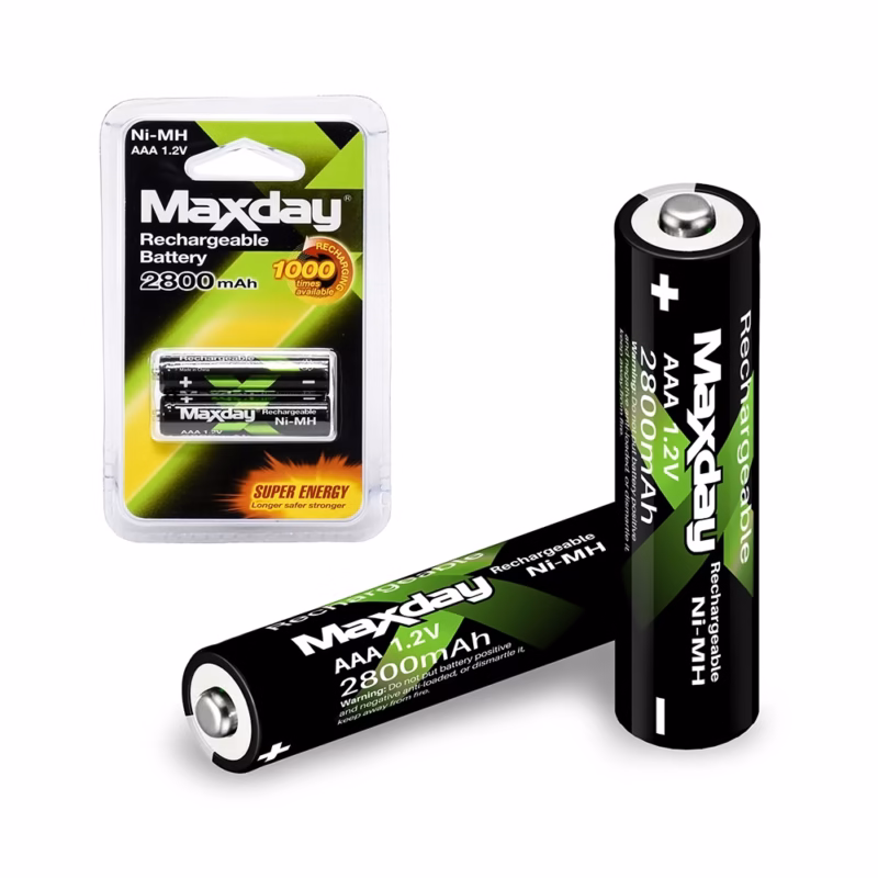 Pila Recargable AAA Ni MH MaxDay MD  |  mAh | Energía Duradera y Ecológica