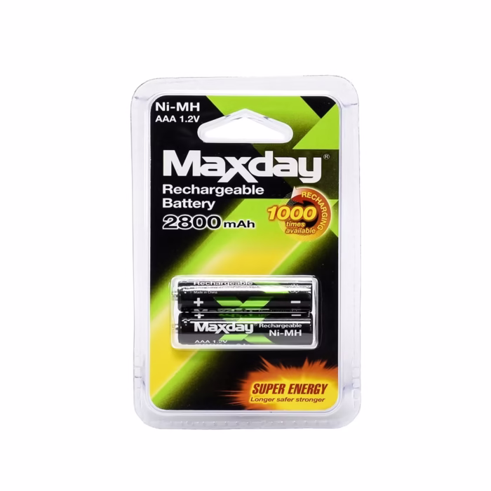 Pilaa Recargable AAA Ni MH mAh MaxDay MD  Energía duradera para tus dispositivos con las Pilas Recargables MaxDay MD