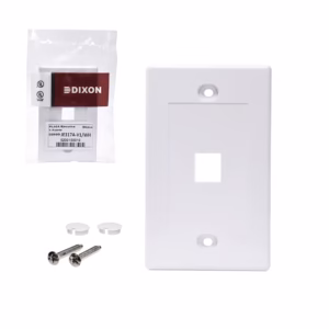 Placa de Pared de 1 Puerto Ejecutiva Dixon JE317A-V1-WH Placa de Pared Dixon JE317A-V1-WH: Elegancia y Funcionalidad en tu Red