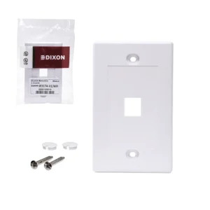 Placa de Pared de 1 Puerto Ejecutiva Dixon JE317A-V1-WH Placa de Pared Dixon JE317A-V1-WH: Elegancia y Funcionalidad en tu Red