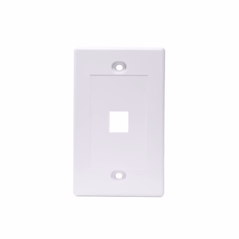 Placa de Pared de 1 Puerto Ejecutiva Dixon JE317A-V1-WH______01b Placa de Pared de Puerto Ejecutiva Dixon JEA V WH