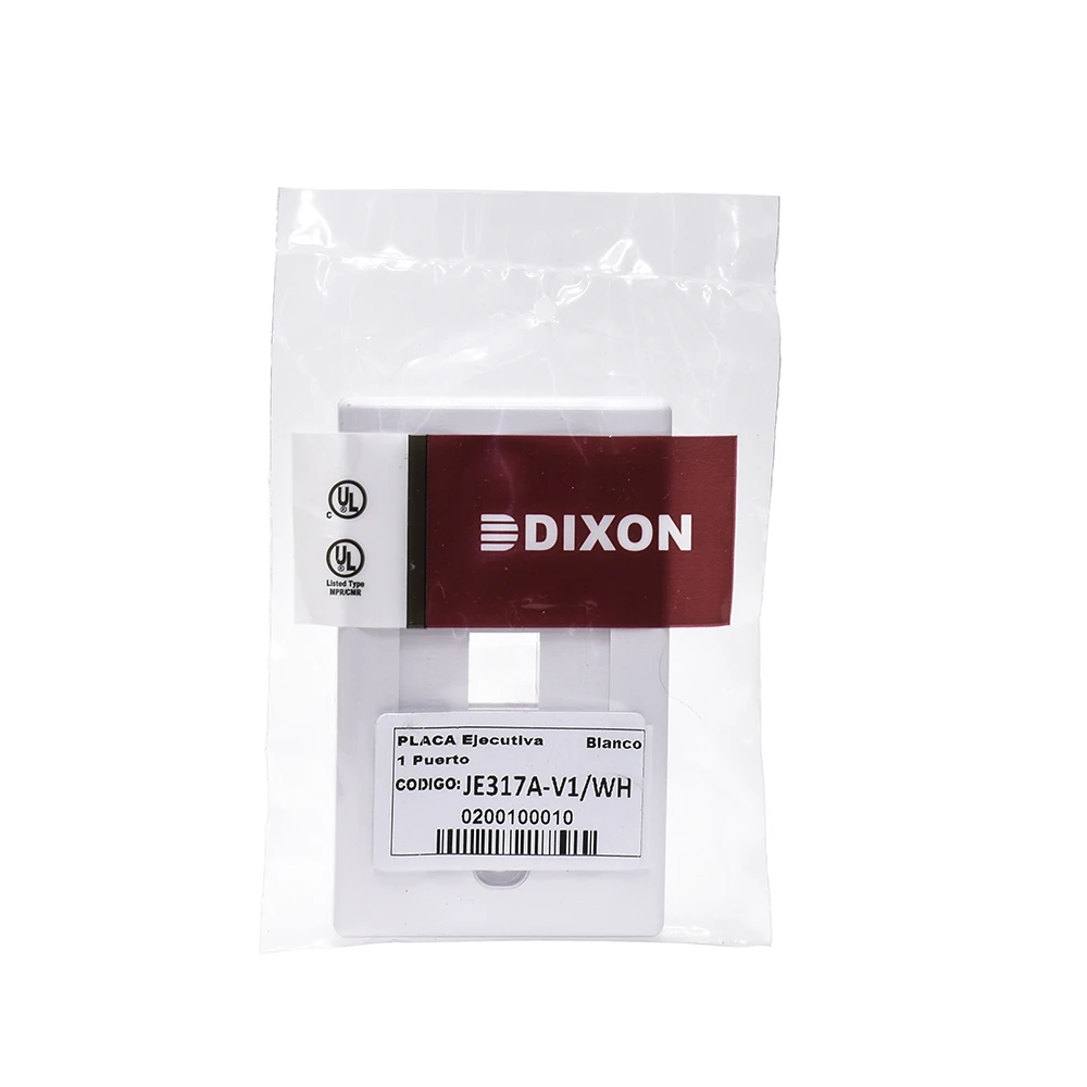 Placa de Pared de 1 Puerto Ejecutiva Dixon JE317A-V1-WH Placa de Pared Dixon JE317A-V1-WH: Elegancia y Funcionalidad en tu Red