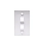 Placa de Pared Dixon JE317A-V2-WH: Elegancia y Solución Completa para tus Conexiones Placa de Pared de 2 Puertos Ejecutiva Dixon JE317A-V2-WH