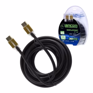 Cable DisplayPort de 15M Lancom ZZ-DPTDP-4K-15M Cable DisplayPort LANCOM de 15 Metros: Conectividad Extensa para Experiencias Visuales Excepcionales, Cable DisplayPort de 15 Metros LANCOM ZZ-DPTDP-4K-15M: 8K@60Hz 4K@120Hz