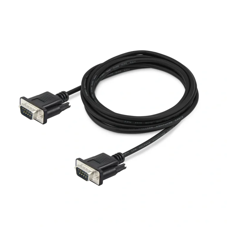 Cable Serial DB9 RS232 Macho a Macho 1.5 Metros Trautech PE-PC0053 Conectividad confiable y de alta velocidad para tus dispositivos seriales
