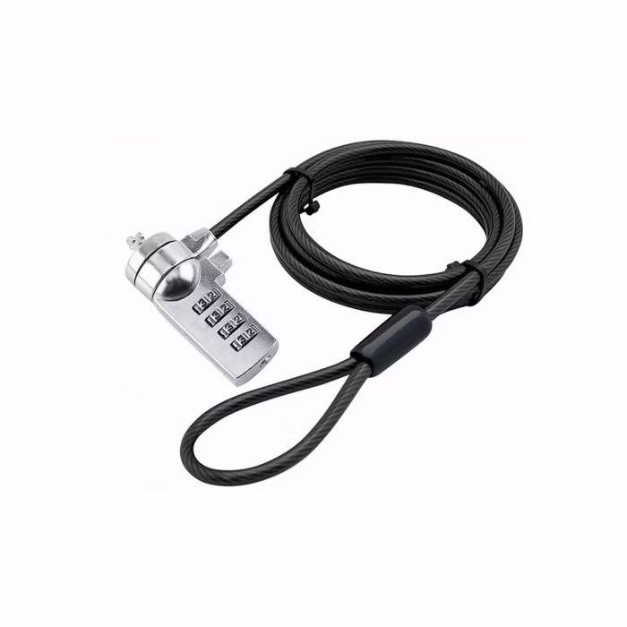 Cable de Seguridad para Laptop con Clave GP  C CM Protege tu laptop con un Cable de Seguridad American NET con Clave de  Dígitos reforzado con silicona y de  metros GP Cm