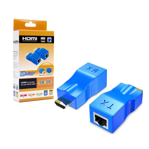 Extender HDMI de 30M por UTP American NET GP-184-39M-4K Extiende tu señal HDMI hasta 30 metros con el Extensor HDMI American NET GP-184-30M-4K