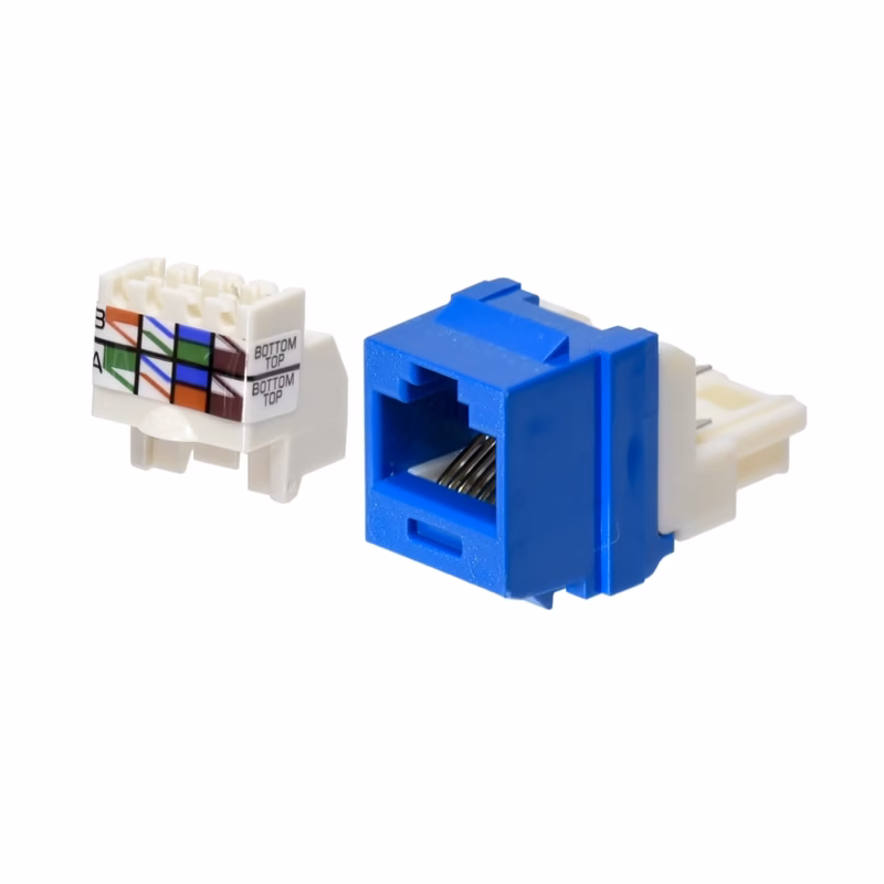 Jack Cat Azul Panduit NKTMBU | Conexión Ethernet de Alto Rendimiento y Fácil Instalación