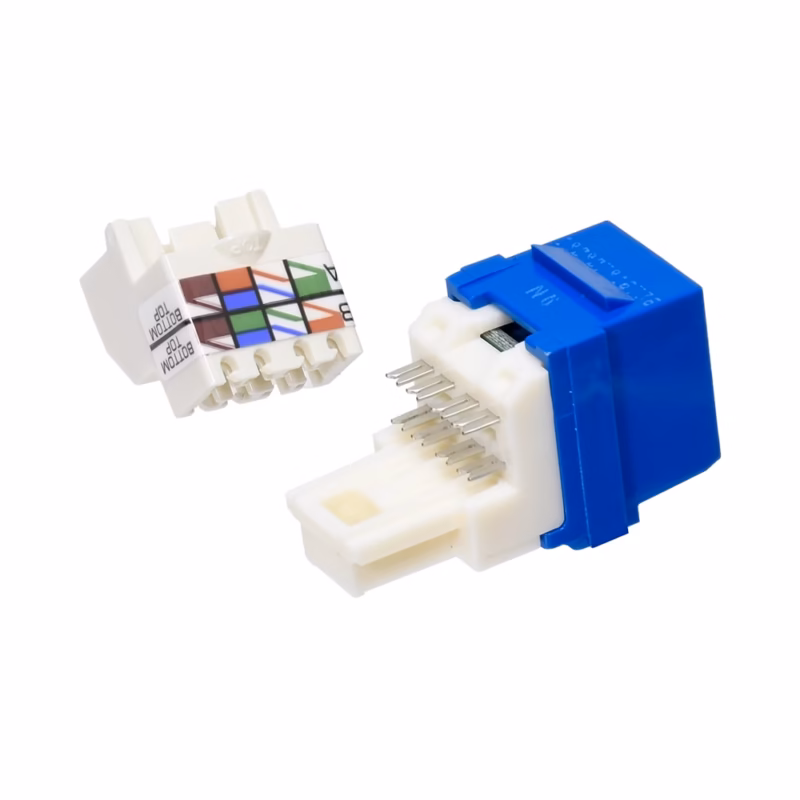 Jack Cat Azul Panduit NKTMBU | Conexión Ethernet de Alto Rendimiento y Fácil Instalación