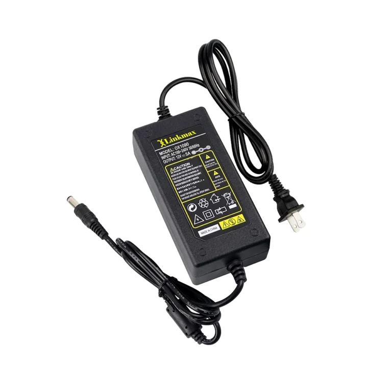 Adaptador de 12V 5A Linkmax OX-1090: Fuente de alimentación robusta y versátil para tus dispositivos electrónicos Fuente de 12V 5A para tiras LED