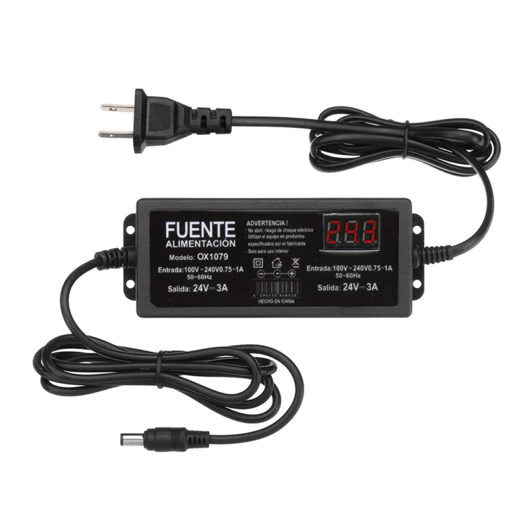 Adaptador de 24V 3A OX-1079: Alimentación universal para tus dispositivos electrónicos