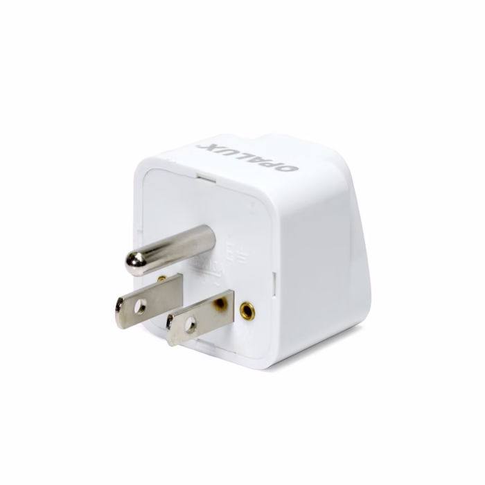 Adaptador Enchufe con Toma a Tierra OP  F Opalux Adaptador Universal Opalux OP  F Viaja por el mundo sin preocupaciones de conectividad