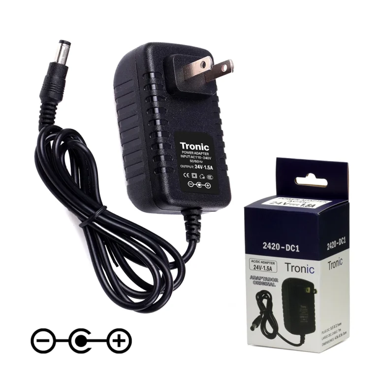 Adaptador de 24V 1.5A Tronic 2415A-DC1: Alimentación confiable para tus dispositivos electrónicos Fuente de Voltaje de 24V 1.5A  