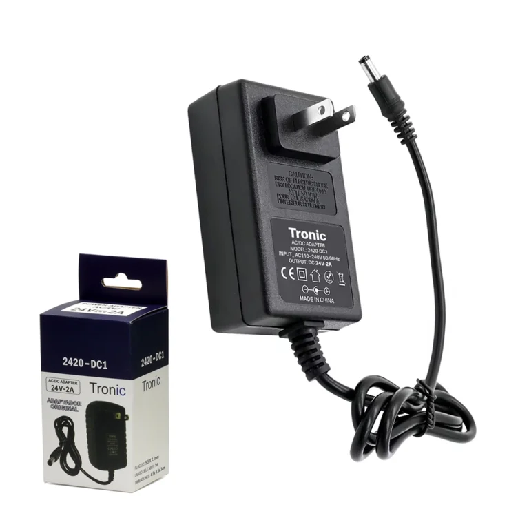 Adaptador de 24V 2A Tronic 2420-DC1: Alimentación confiable para tus dispositivos electrónicos Fuente de Voltaje de 24V 2A AJ-TD01