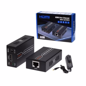 Extensor HDMI por UTP EX-HD60M: Extiende tu señal HDMI hasta 60 metros a través de un cable de Red Cat6, Extender HDMI de 60 metros