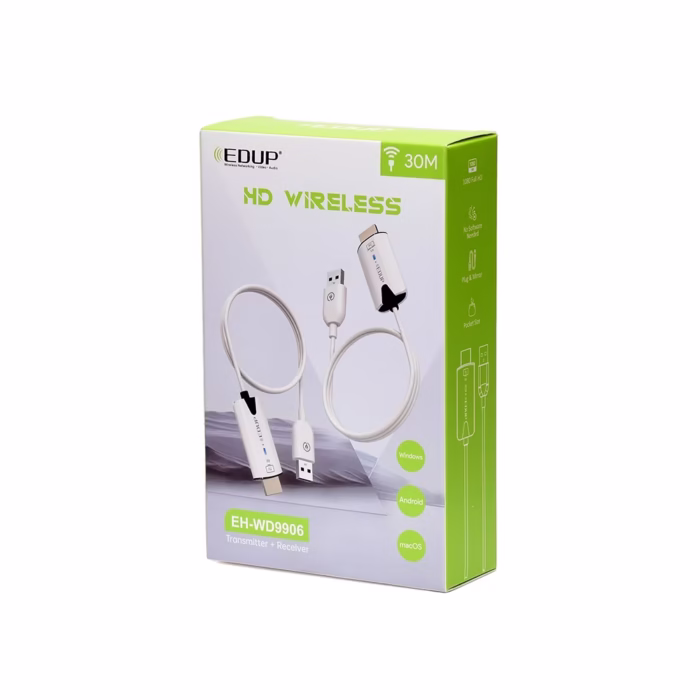 Extender HDMI Inalámbrico de  Metros Marca EDUP Modelo EH WD Extensor HDMI Inalámbrico EDUP EH WD Disfruta de tu contenido en alta definición sin cables