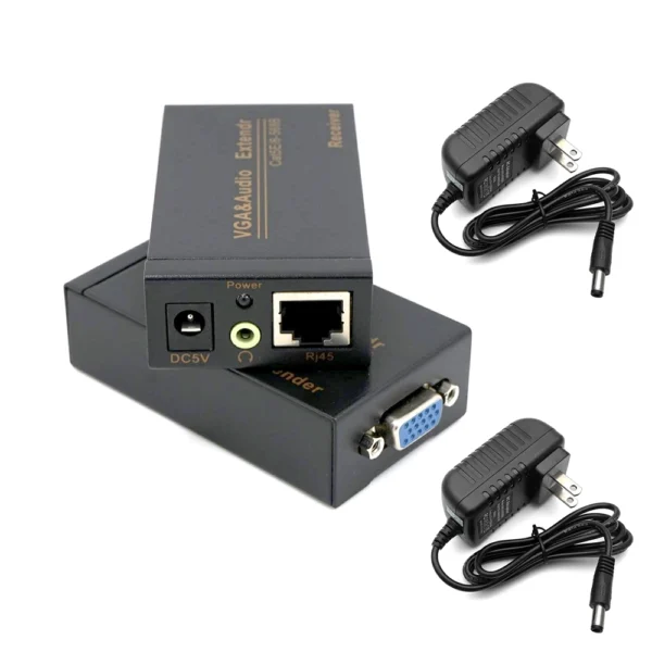 Extensor VGA y Audio por UTP Trautech PE-VE0037: Amplía la señal de tu monitor a grandes distancias Extender VGA por UTP 100MT Trautech PE-VE0037