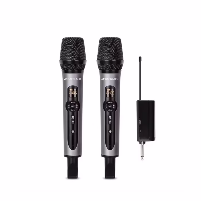 Micrófono Inalámbrico Doble UHF BatBlack BT QM Eleva tus presentaciones con sonido profesional y versatilidad