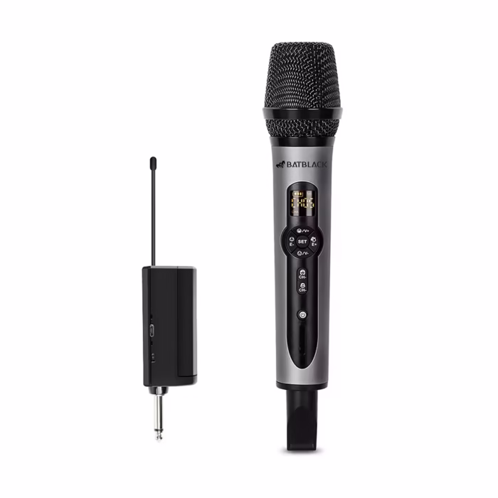 Micrófono Inalámbrico Doble UHF BatBlack BT QM Eleva tus presentaciones con sonido profesional y versatilidad