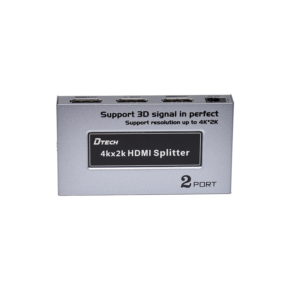 Splitter HDMI 1x2 4K Dtech DT-4142A: Duplica tu experiencia visual con calidad excepcional, GP-DT4142A