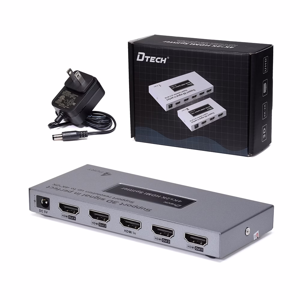 Splitter HDMI x K Dtech DT A Multiplica tu contenido en  pantallas con calidad excepcional GP DTA