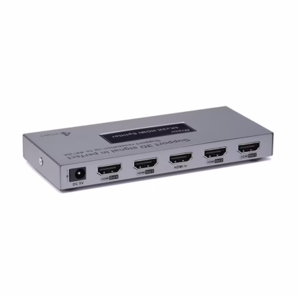 Splitter HDMI 1x4 4K Dtech DT-7144A: Multiplica tu contenido en 4 pantallas con calidad excepcional, GP-DT7144A