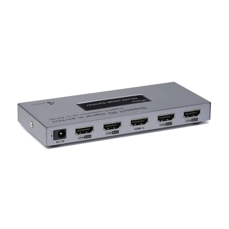 Splitter HDMI 1x4 4K Dtech DT-7144A: Multiplica tu contenido en 4 pantallas con calidad excepcional, GP-DT7144A