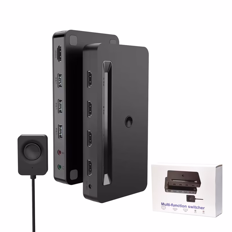 Switch KVM HDMI × con Audio LD KVMP